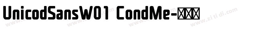 UnicodSansW01 CondMe字体转换 UnicodSansW01 CondMe字体转换